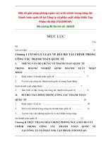 Một số giải pháp phòng ngừa rủi ro tài chính trong công tác thanh toán quốc tế tại Công ty cổ phần xuất nhập khẩu Tạp Phẩm Hà NộI.doc