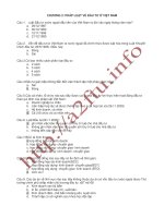 Tài liệu trắc nghiệm phần Đầu tư