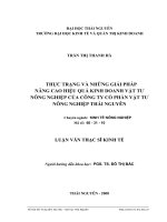 Thực trạng và những giải pháp chủ yếu nhằm nâng cao hiệu quả kinh doanh vật tư nông nghiêp của Công Ty Cổ phần Vật tư Nông nghiệp Thái Nguyên.pdf