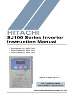 Tài Liệu Biến Tần Hitachi SJ100 Manual