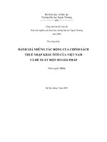 đánh giá những tác động của chính sách thuế nhập khẩu ôtô của việt nam và đề xuất một số giải pháp.pdf