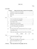 Chính sách công nghiệp của Việt Nam trong chiến lược phát triển kinh tế hiện nay.doc