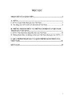 Những thách thức và những cơ hội của việt nam tham gia vào afta.doc