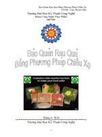  Bảo Quản Rau Quả Bằng Phương Pháp Chiếu Xạ