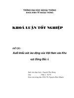 Xuất khẩu sức lao động Việt Nam vào khu vực Đông Bắc á.doc