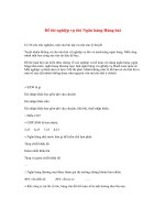 Đề thi vào ngân hàng - Nghiệp vụ thẻ MSB