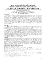 Ứng dụng siêu âm và x-quang trong chẩn đoán sỏi bang quang và điều trị bằng phẫu thuật trên chó