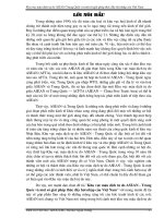 Khu vực mậu dịch tự do ASEAN - Trung Quốc và một số giải pháp thúc đẩy hội nhập của Việt Nam.doc