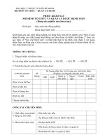 Phiếu khảo sát_ bệnh nhân