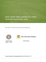 Phát triển nôngn nghiệp và chính sách đất đại tại vn