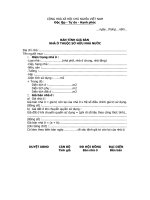 Bản tính giá bán nhà ở thuộc sở hữu nhà nước 