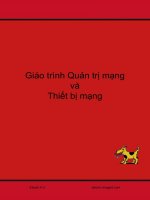 Giáo trình quản trị mạng