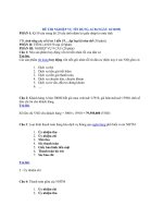 Đề thi nghiệp vụ tín dụng ACB