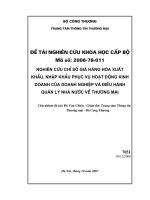 Nghiên cứu chỉ số giá hàng hóa xuất khẩu, nhập khẩu phục vụ hoạt động kinh doanh của doanh nghiệp và điều hành quản lý nhà nước về thương mại.pdf