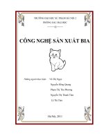 Công nghệ sản xuất bia