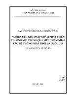 Nghiên cứu giải pháp nhằm phát triển thương mại thông qua việc thâm nhập vào hệ thống phân phối đa quốc gia.pdf