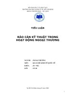 Rào cản kỹ thuật trong hoạt động ngoại thương.doc