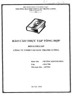 Báo cáo thực tập tại Công ty TNHH Vải giầy Thành Cường.PDF
