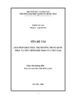 Giải pháp khai thác thị trường trung quốc phục vụ tiến trình hội nhập của việt nam.doc