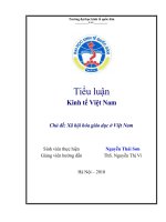 Kinh tế Việt Nam - Xã hội hóa giáo dục ở Việt Nam.doc