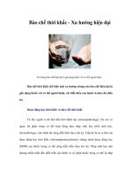 Bào Chế Thời Khắc Xu Hướng Hiện Đại 