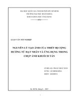 Nguyên lý tạo ảnh của thiết bị cộng hƣởng từ hạt nhân,ứng dụng, chụp ảnh khuếch tán