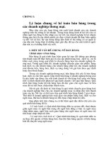 Hoàn thiện kế toán bán hàng tại các doanh nghiệp thư­ơng mại.DOC