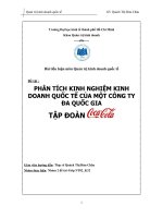 Phân tích kinh nghiệm kinh doanh quốc tế của một công ty đa quốc gia-cocacola.doc