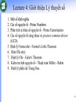 lecture4  Lý thuyết số