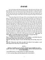 Hoàn thiện kế toán nghiệp vụ xuất khẩu hàng hoá tại Tổng Công ty Rau quả VN.DOC