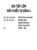 Bài tập điều khiển tự động