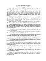 Câu hỏi về luật thuế giá trị gia tăng