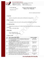 Mẫu Thủ tục kiểm soát hồ sơ của UBND tỉnh