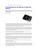 Thủ thuật bảo vệ và tăng tốc ổ cứng trên Win XP.doc