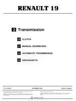 Tài liệu sửa chữa xe ô tô Renault 19 (Repair Manual) - P2
