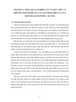 Hoàn thiện mục tiêu và phương pháp định giá các sản phẩm dịch vụ của khách sạn Deawoo – Hà nội