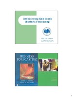 Dự báo trong kinh doanh 