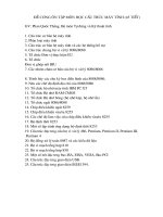 Bài giảng cấu trúc máy tính - câu hỏi ôn tập
