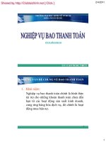 Nghiệp vụ bao thanh toán