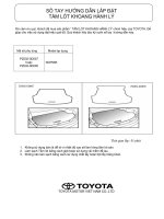 Hướng dẫn lắp đặt và sử dụng phụ kiện trên xe ô tô TOYOTA VIOS - P8