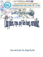 Chấp phiếu, Repo, quỹ liên bang, Eurodollar