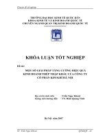 Một số giải pháp tăng cường hiệu quả kinh doanh thép nhập khẩu của Công ty cổ phần Kim Khí Hà Nội.docx