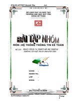 Phân tích và thiết kế hệ thống thông tin kế toán trong chu trình doanh thu (bán hàng –thu tiền ).doc