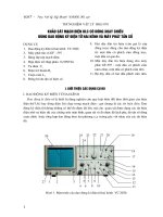 Khảo sát mạch điện RLC có dòng xoay chiều