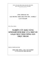 chât thải nông sản