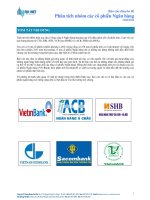 Phân tích nhóm các cổ phiêu Ngân hàng