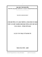 Ảnh hưởng của hệ thống an sinh xã hội tới vấn đề nghèo đói của hộ nông dân huyện Văn Chấn - tỉnh Yên Bái.pdf