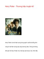 Harry Potter - Thương hiệu truyện kể   