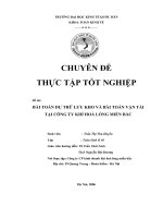 Bài toán dự trữ lưu kho và bài toán vận tải tại công ty khí hóa lỏng Miền Bắc.docx