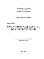  Các phương pháp đánh giá độ cứng động mạch - Nghiên cứu đặc điểm tổn thương mạch vành và độ cứng động mạch ở bệnh nhân tăng huyết áp nguyên phát có bệnh động mạch vành